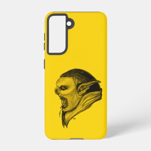 Coque Samsung Galaxy Troll en noir et jaune (Verso)