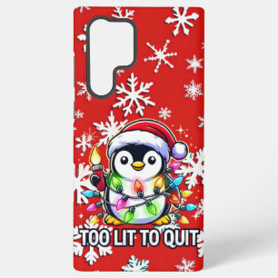 Coque Samsung Galaxy Trop chaud pour abandonner le pingouin de Noël