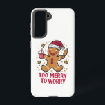 Coque Samsung Galaxy Trop Joyeux Pour S'Inquiéter Drôle Pain D'Enfer No<br><div class="desc">Trop Joyeux Pour S'Inquiéter Drôle Pain D'Enfer Noël</div>