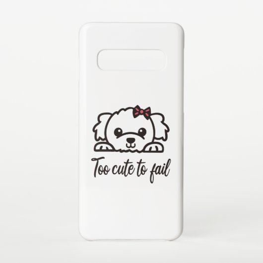 Coque Samsung Galaxy Trop mignon pour échouer(4) (Dos)