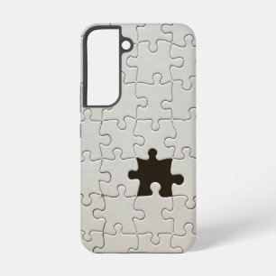 Coque Samsung Galaxy Tu Me Complètes Puzzle Romantique Noir et Blanc