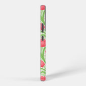 Coque Samsung Galaxy Tulipes en rouge et vert (Côté droit)