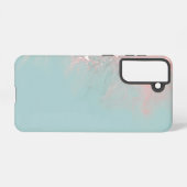 Coque Samsung Galaxy Turquoise rustique contemporain (Verso Horizontal)