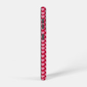 Coque Samsung Galaxy Tuxedo Chat Red Hearts Motif Monogramme (Côté droit)