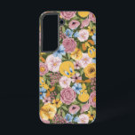 Coque Samsung Galaxy TWEETY™ Floral Embroidery Pattern<br><div class="desc">Get lost in the flowers with TWEETY™ in this antique style floral pattern! Great on tote bags,  blankets,  or pillows! Shop this design on even more custom Zazzle gifts!</div>