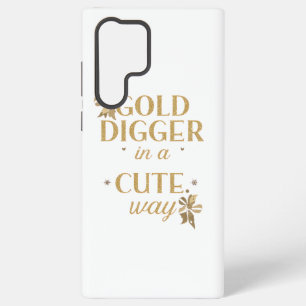 Coque Samsung Galaxy Typographie dorée impertinente avec des nœuds flor