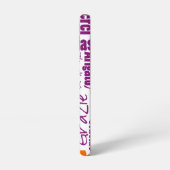 Coque Samsung Galaxy Typographie multilingue Orange Violet Merci  (Côté gauche)