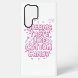 Coque Samsung Galaxy Typographie Rêveuse Rose Mignonne Fantaisiste