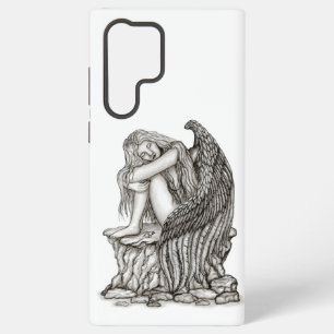 Coque Samsung Galaxy Un ange endormi sur la pierre
