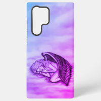 Un Ange endormi sur les nuages des cieux