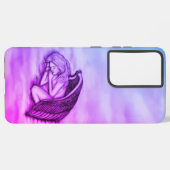 Coque Samsung Galaxy Un Ange endormi sur les nuages des cieux (Verso Horizontal)