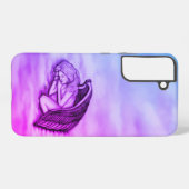 Coque Samsung Galaxy Un Ange endormi sur les nuages des cieux (Verso Horizontal)