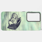 Coque Samsung Galaxy Un Ange endormi sur les nuages des cieux (Côté gauche)