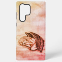 Un Ange endormi sur les nuages des cieux