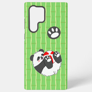 Coque Samsung Galaxy Un bébé panda mignon jouant avec un ballon