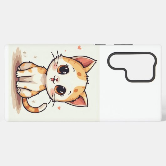 Coque Samsung Galaxy un chat mignon (Verso Horizontal)