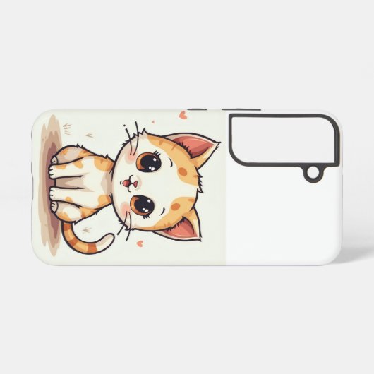 Coque Samsung Galaxy un chat mignon (Verso Horizontal)
