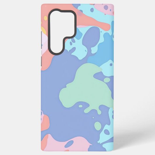 Coque Samsung Galaxy Un motif désordonné de taches de peinture (Verso)