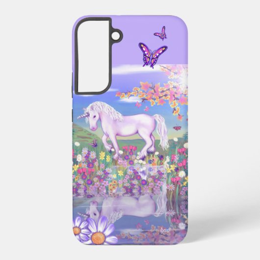 Coque Samsung Galaxy Un paradis violet (Verso)