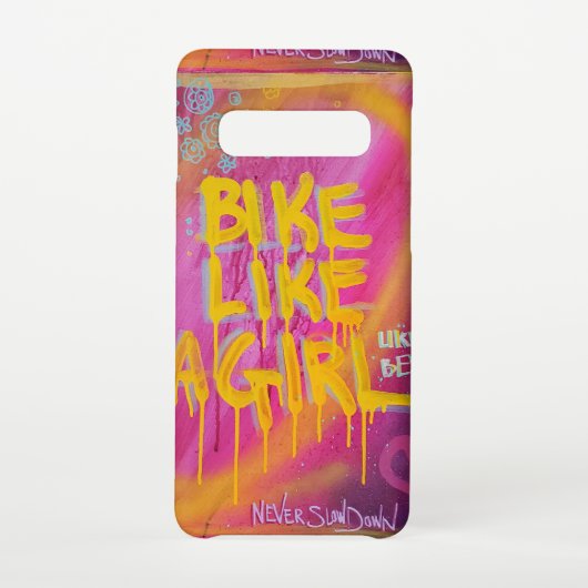 Coque Samsung Galaxy Un vélo comme une fille (Dos)