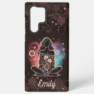 Coque Samsung Galaxy Une femme sereine dans un rêve cosmique
