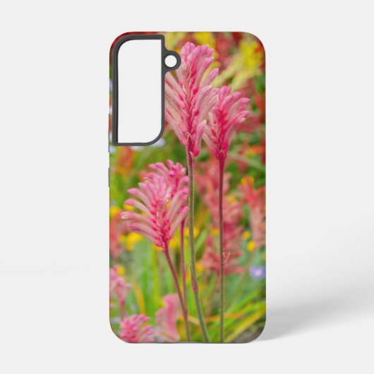 Coque Samsung Galaxy Unique Botanique Rose Kangaroo Paw Flower (Verso)