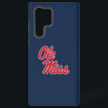 Coque Samsung Galaxy Université du Mississippi | Ole Miss Script<br><div class="desc">Découvrez ces designs de l'Université du Mississippi ! Obtenez tous les derniers équipements de Mississippi Rebels ici. Tous ces produits Zazzle sont personnalisables avec votre année de classe, nom et club. Ces produits font des cadeaux parfaits pour l'étudiant Ole Miss University, les anciens élèves, la famille, l'ami ou le fan...</div>