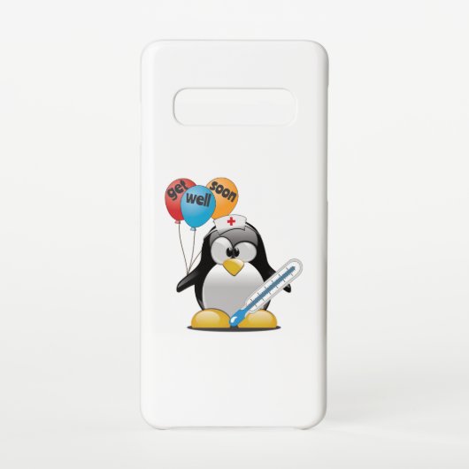 Coque Samsung Galaxy Va-t'en bientôt. Infirmière de pingouin. (Dos)