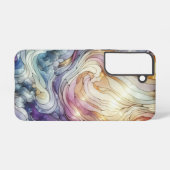 Coque Samsung Galaxy Vague de verre coloré (Verso Horizontal)