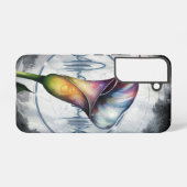 Coque Samsung Galaxy Vague sonore résonante Calla Lily (Verso Horizontal)