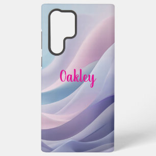 Coque Samsung Galaxy Vagues Abstraites Douces au Pastel Design Fluide O