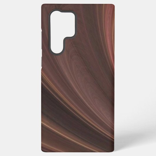 Coque Samsung Galaxy Vagues de sable douces marron et roses (Verso)