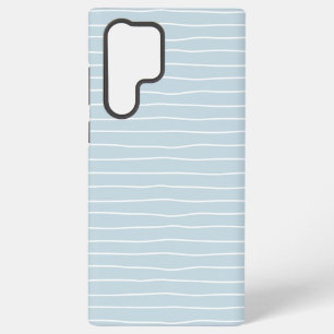 Coque Samsung Galaxy Vagues géométriques linéaires de l'océan bleu past