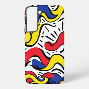Coque Samsung Galaxy Vagues Primaires : Abstrait de Style Mondrian Auda