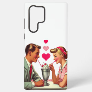 Coque Samsung Galaxy Valentines de boutique de malt vintage/retro des a