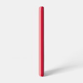 Coque Samsung Galaxy Valentines rayures rouge et rose (Côté gauche)