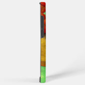 Coque Samsung Galaxy Van Gogh Black Kitten Fleurs rouges (Côté droit)