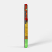 Coque Samsung Galaxy Van Gogh Black Kitten Fleurs rouges (Côté droit)