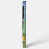 Coque Samsung Galaxy Van Gogh Chat noir Fleurs jaunes (Côté gauche)