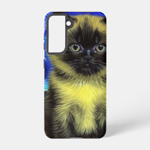 Coque Samsung Galaxy Van Gogh Starry Nuit Siamese Cat