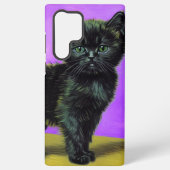 Coque Samsung Galaxy Van Gogh Style Cat (Verso)
