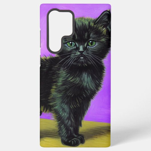 Coque Samsung Galaxy Van Gogh Style Cat (Verso)