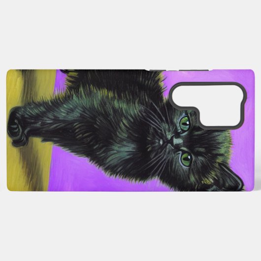 Coque Samsung Galaxy Van Gogh Style Cat (Verso Horizontal)