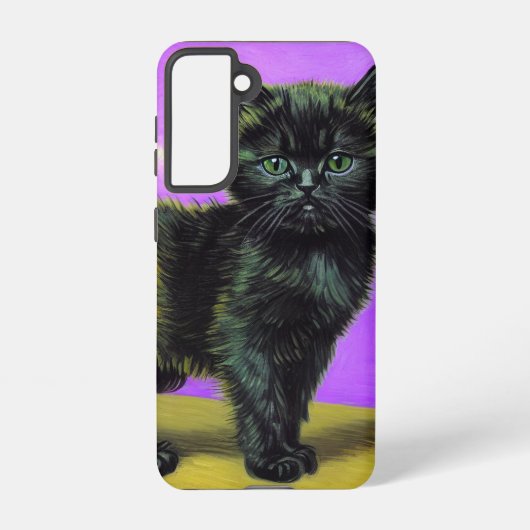 Coque Samsung Galaxy Van Gogh Style Cat (Verso)