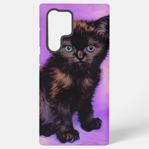 Coque Samsung Galaxy Van Gogh Style Chat pourpre