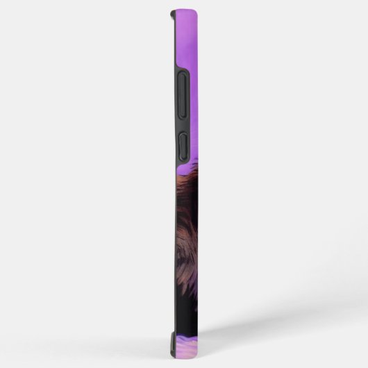 Coque Samsung Galaxy Van Gogh Style Chat pourpre (Côté droit)