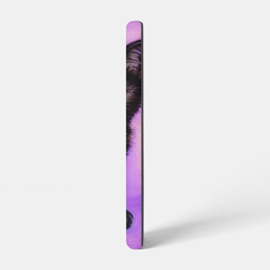 Coque Samsung Galaxy Van Gogh Style Chat pourpre (Côté gauche)