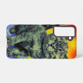 Coque Samsung Galaxy Van Gogh Style Chat Sunset Beach (Verso Horizontal)