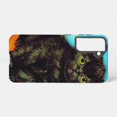 Coque Samsung Galaxy Van Gogh Style Pouting Kitten (Verso Horizontal)