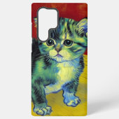 Coque Samsung Galaxy Van Gogh Tabby Cat (Verso)